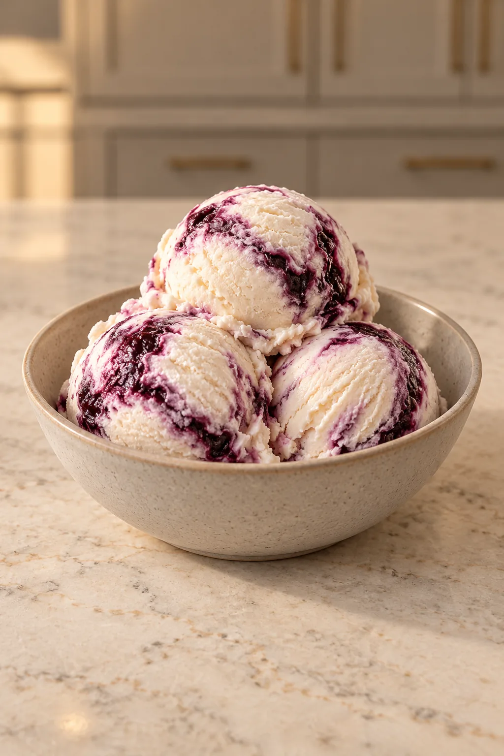 Dairy-Free Coconut Cream Lavender Blackberry Swirl Ice Cream for Full GAPS