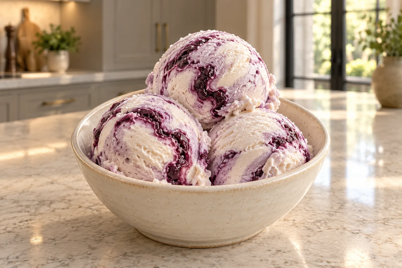 Cultured sour cream lavender blackberry swirl ice cream for Full GAPS