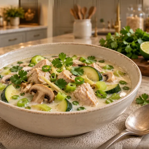 Tom kha gai Thai coconut chicken soup for Full GAPS