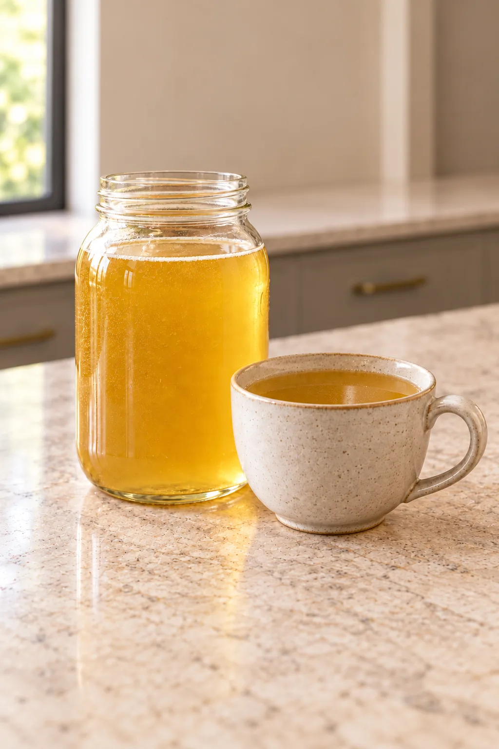 Later Full GAPS Chicken Bone Broth With Feet and Herbs