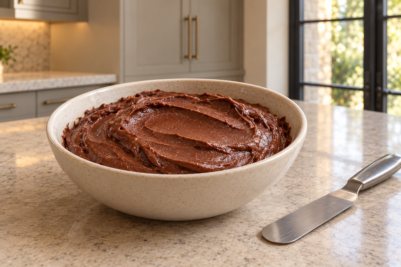 Salted equal-parts Full GAPS cocoa frosting with soft smooth folds