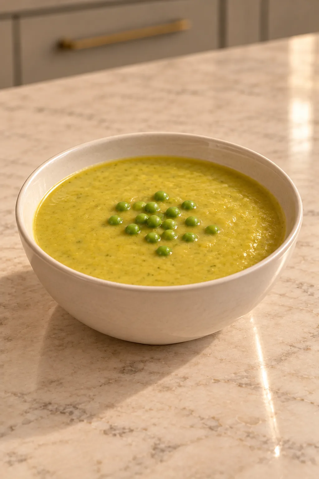 Chilled Yellow Squash and Pea Soup for Full GAPS