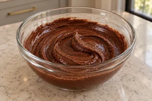 Raw honey, cultured butter, and cocoa mixed into a smooth chocolate base