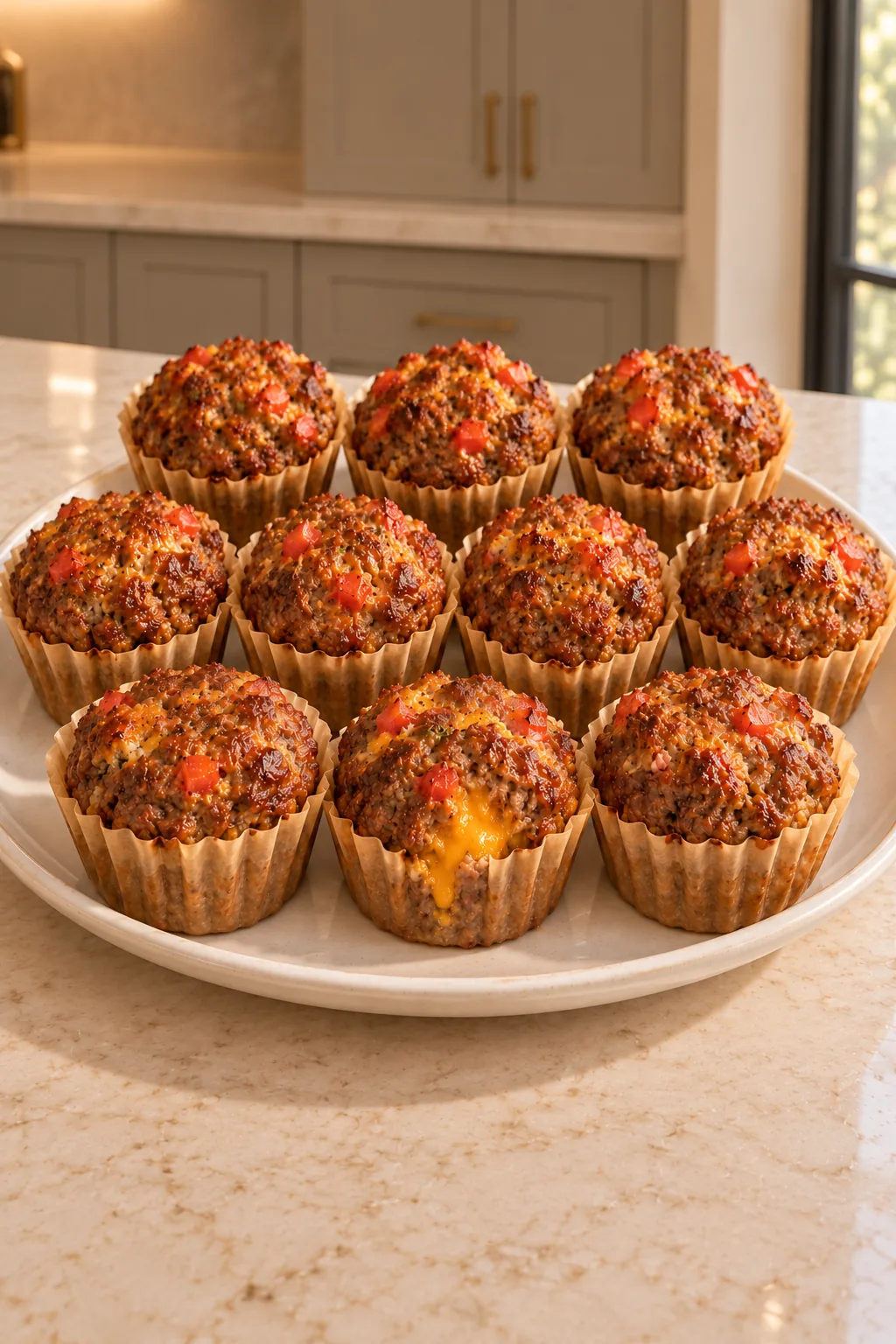 Egg-Free Cheeseburger Muffins for Full GAPS