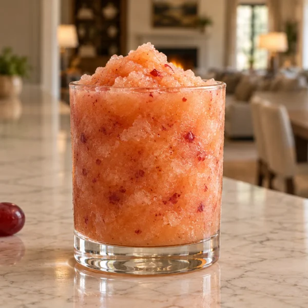 Frozen orange and red grape slushie for Full GAPS