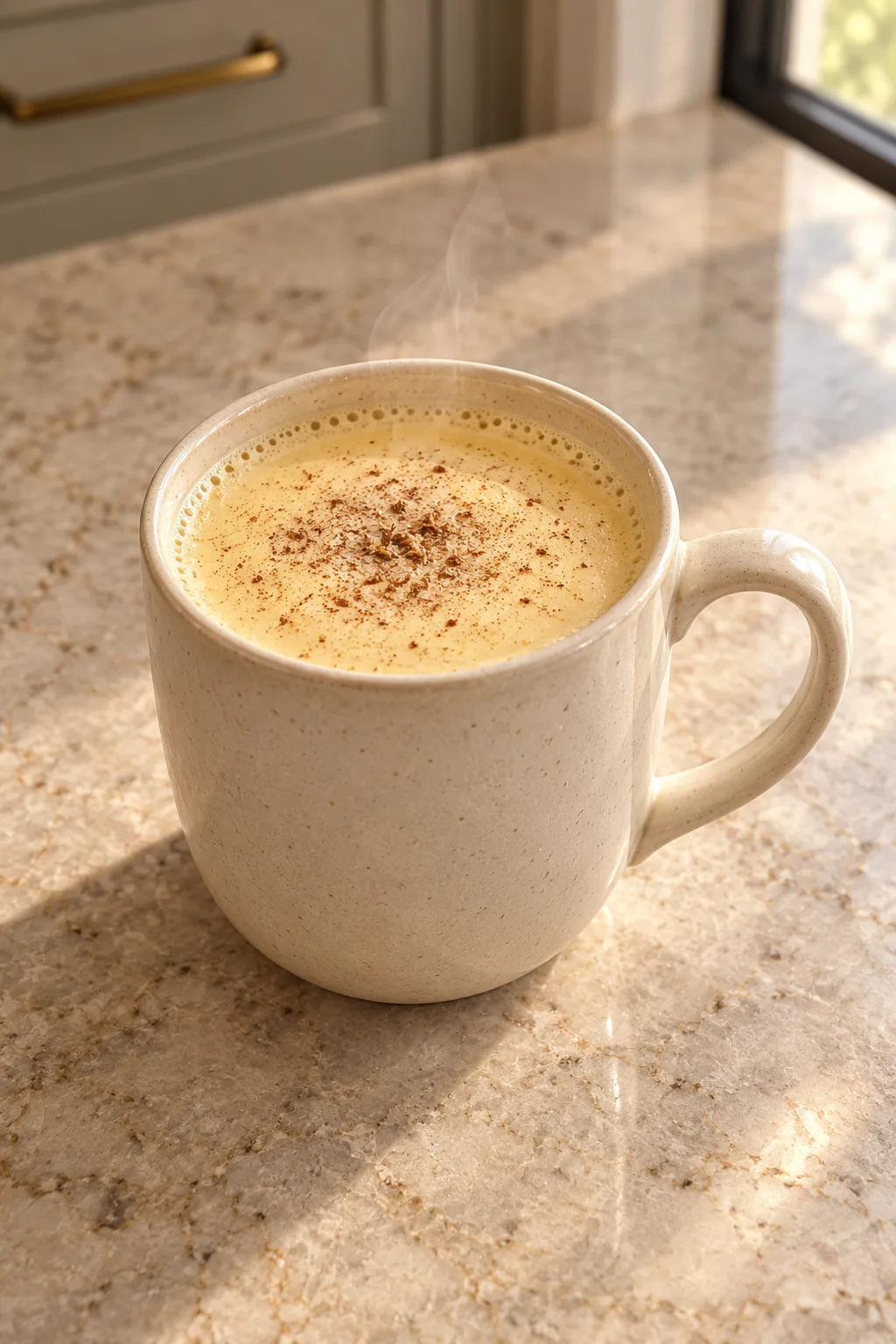 Hot Coconut Milk Eggnog With Vanilla for Full GAPS