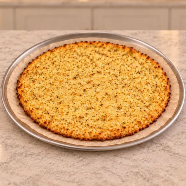 No-steam cauliflower pizza crust for Full GAPS