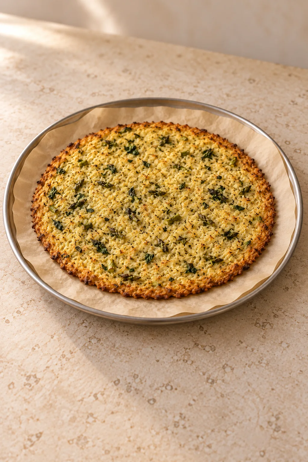 No-Steam Cauliflower Pizza Crust for Full GAPS