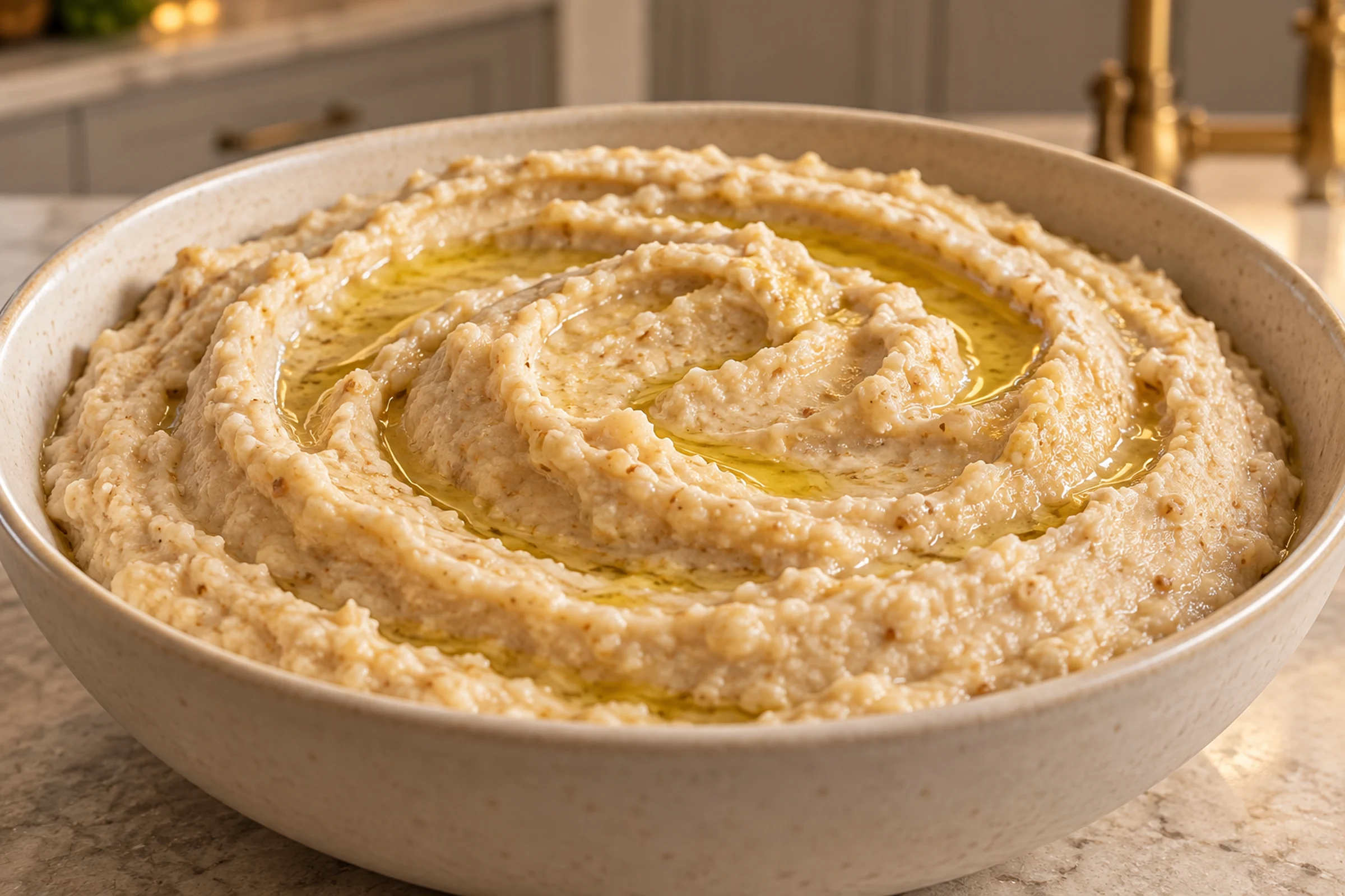 White navy bean hummus-style dip with grapefruit for Full GAPS