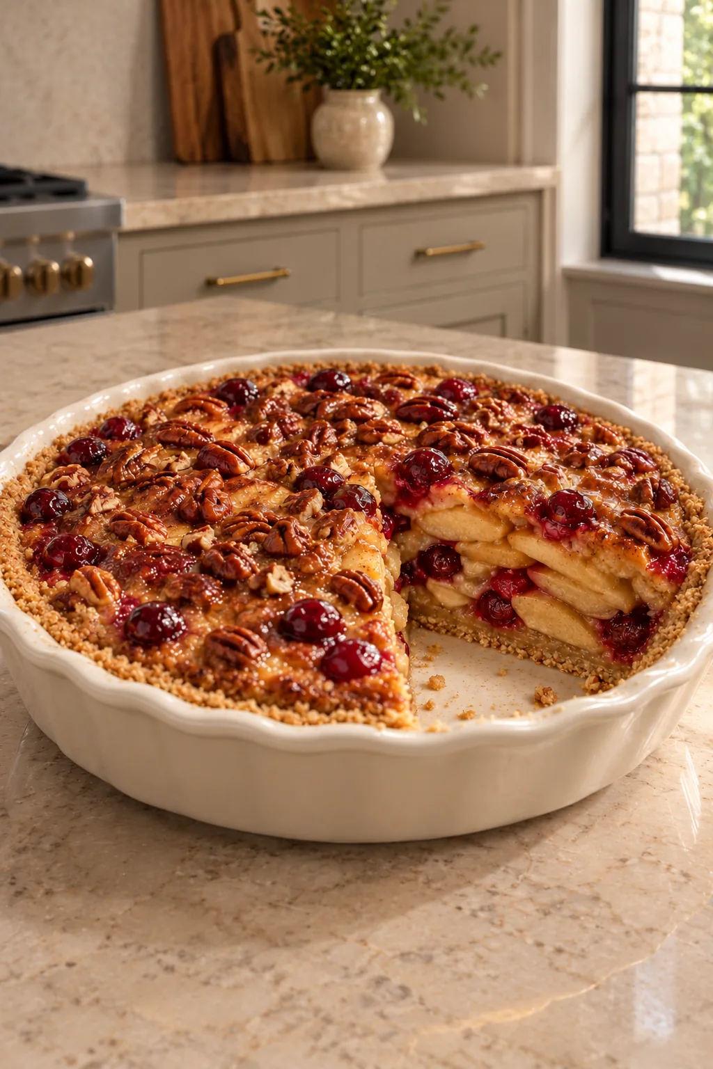 Deep-Dish Apple Cranberry Pecan Pie for Later Full GAPS