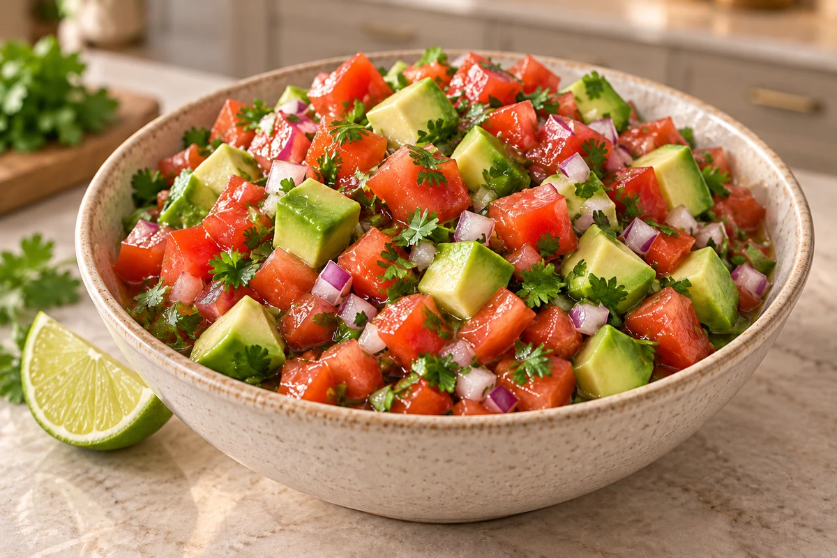 Chunky tomato avocado pico de gallo for Full GAPS