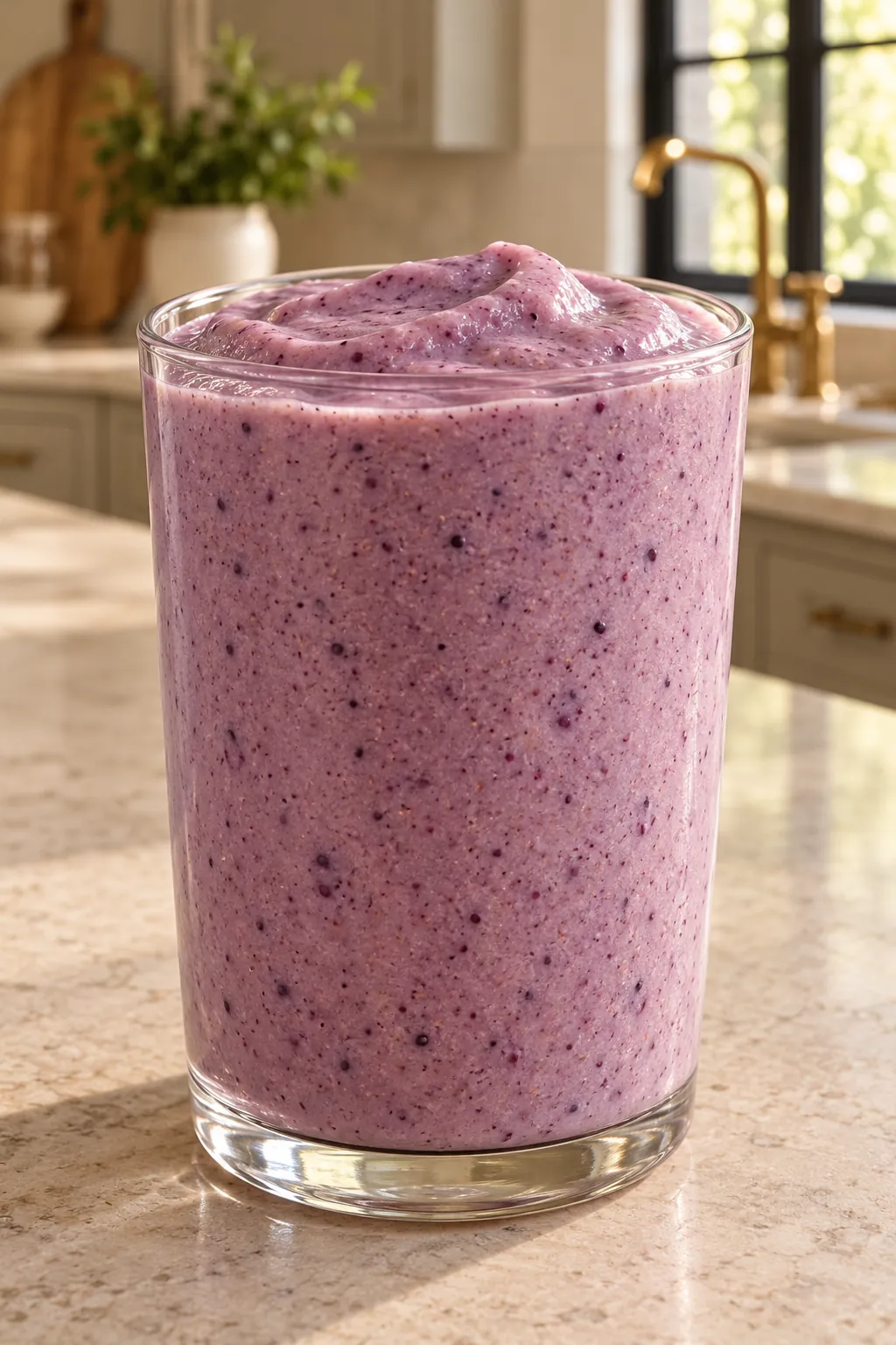 Creamy Banana Blackberry Ice Cream Shake for Full GAPS