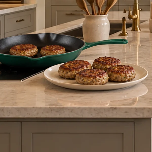 Beef and zucchini breakfast sausage patties for Full GAPS