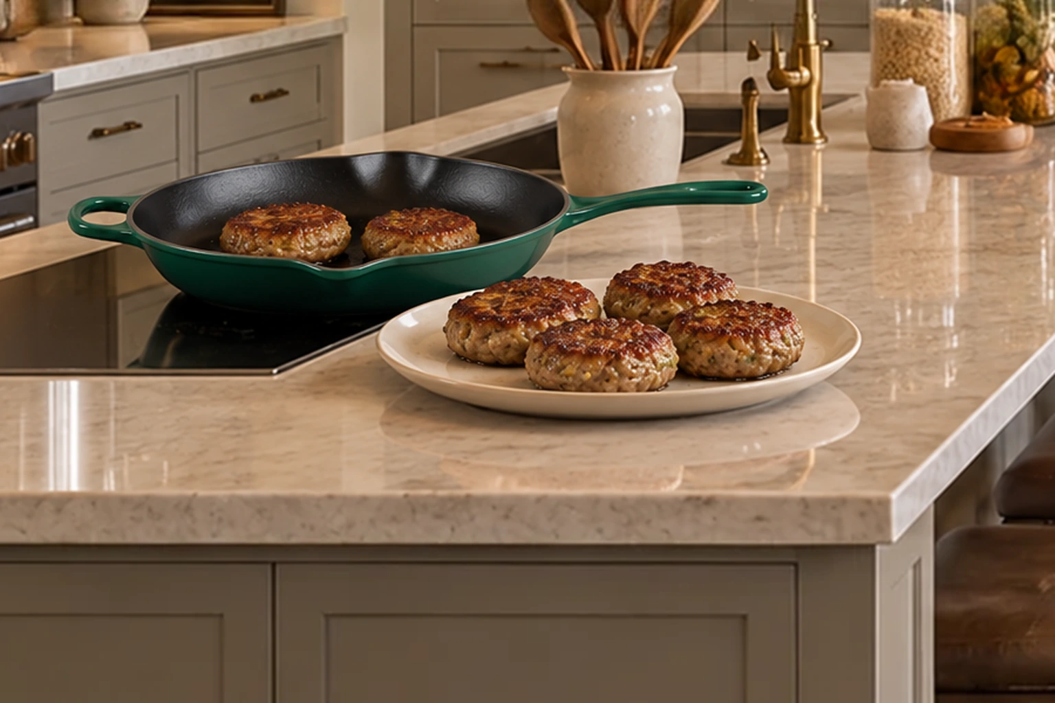 Beef and zucchini breakfast sausage patties for Full GAPS
