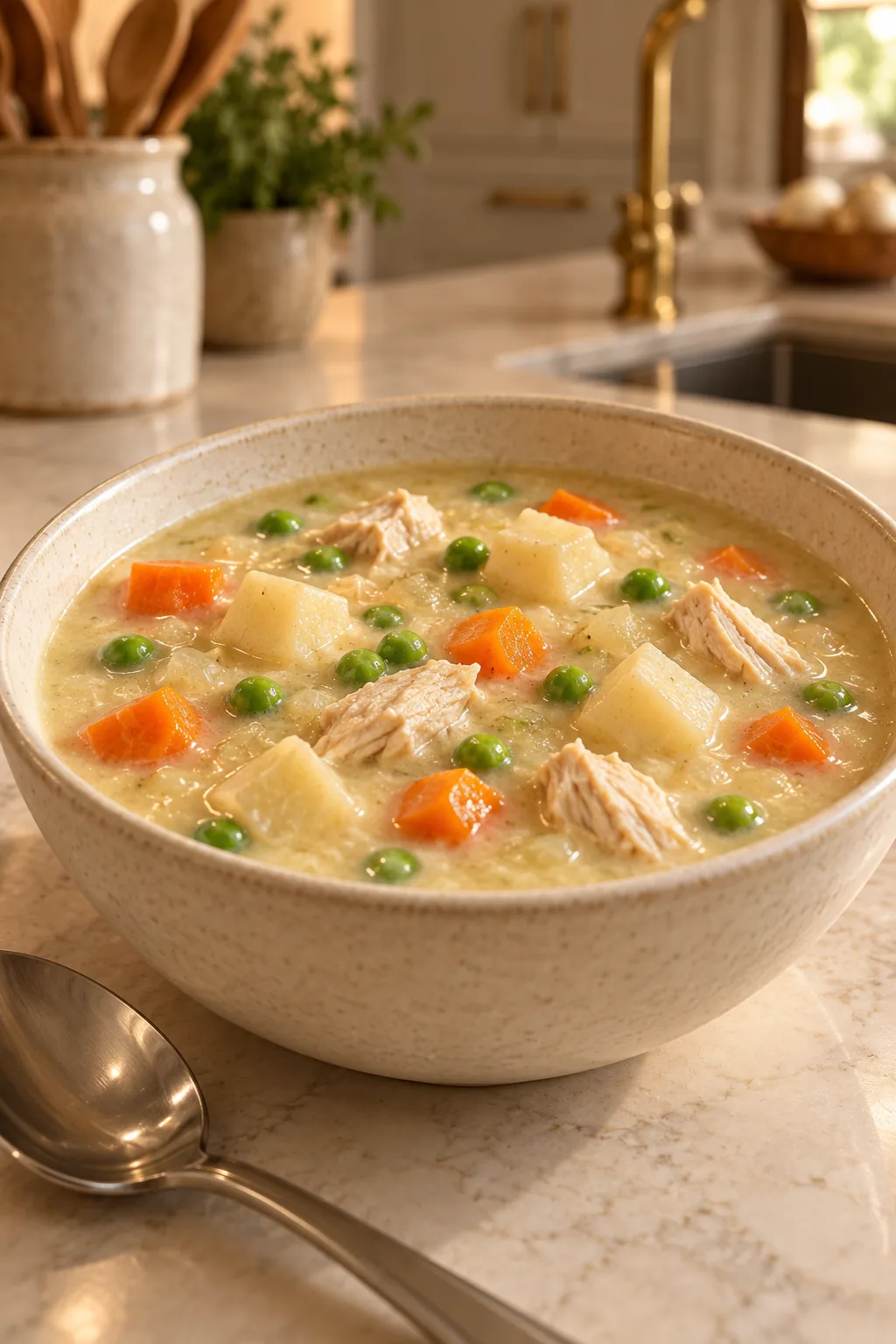 Creamy Celeriac Chicken Soup for Full GAPS