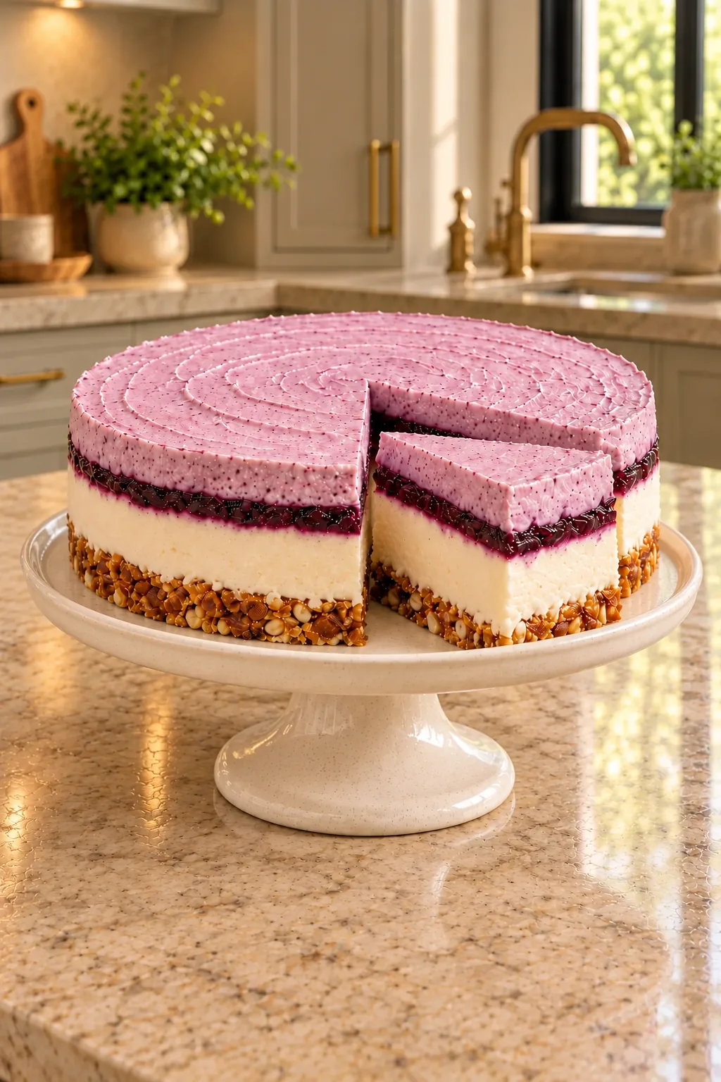 Dairy-Free Blueberry Cheesecake for Full GAPS