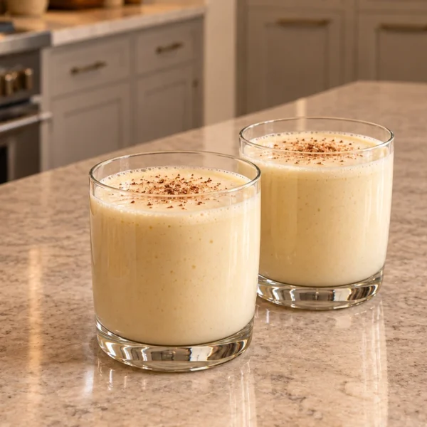 Homemade coconut milk eggnog for Full GAPS