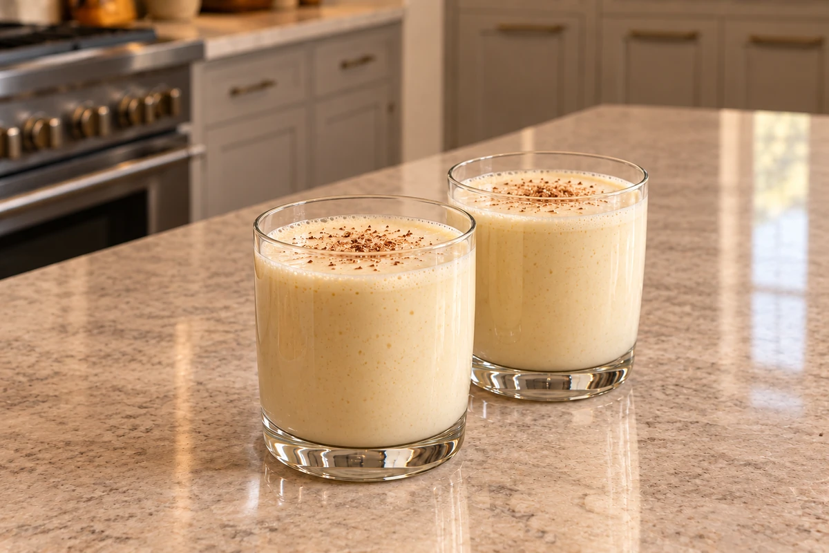 Homemade coconut milk eggnog for Full GAPS