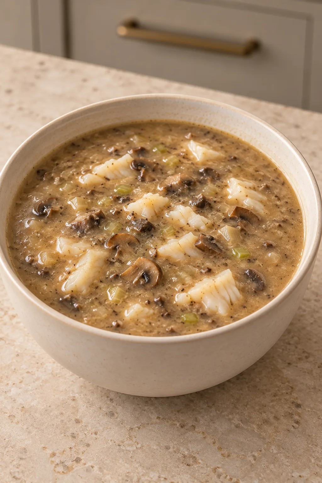 Cod and Mushroom Soup for GAPS Intro Stage 1