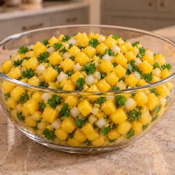 Nightshade-free peach ginger salsa with cilantro for Full GAPS