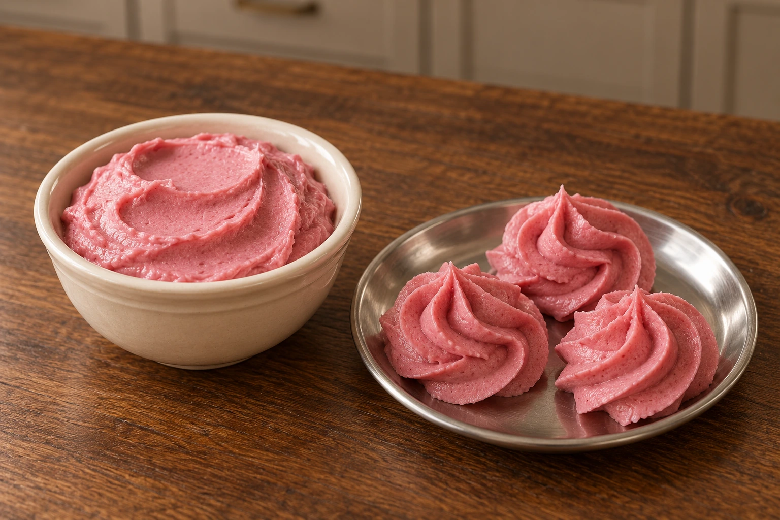 Three-quarter cup medium-pink beet honey frosting with lard for Full GAPS