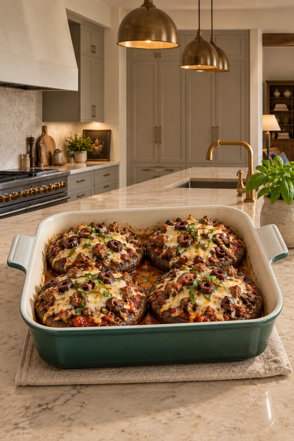 Portobello Mushroom Pizza for Full GAPS