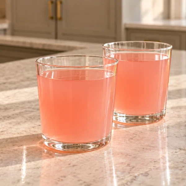 Rhubarb lemonade with raw honey for Full GAPS