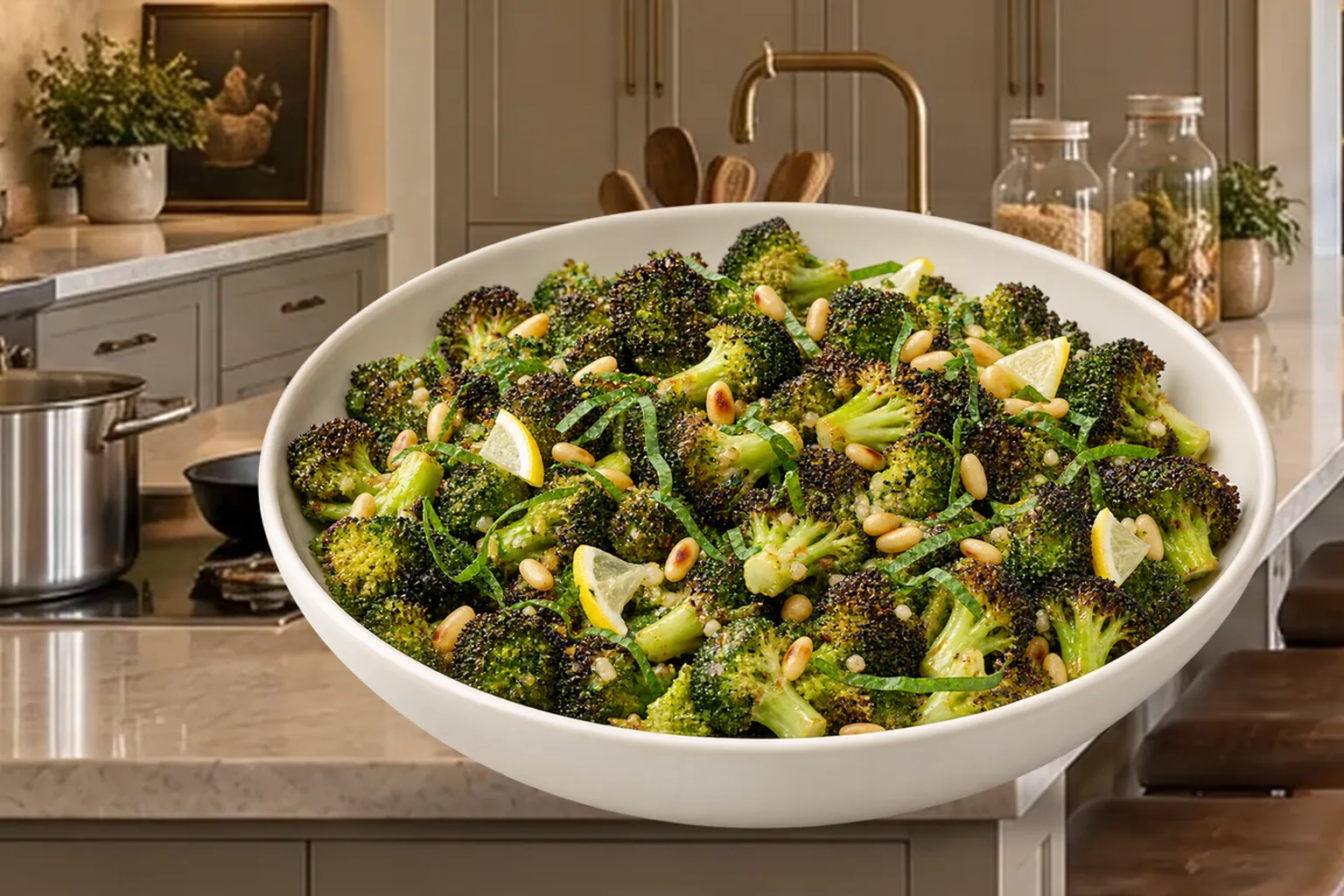 Roasted Broccoli Salad With Lemon Vinaigrette for Full GAPS in the WFLI Photo House