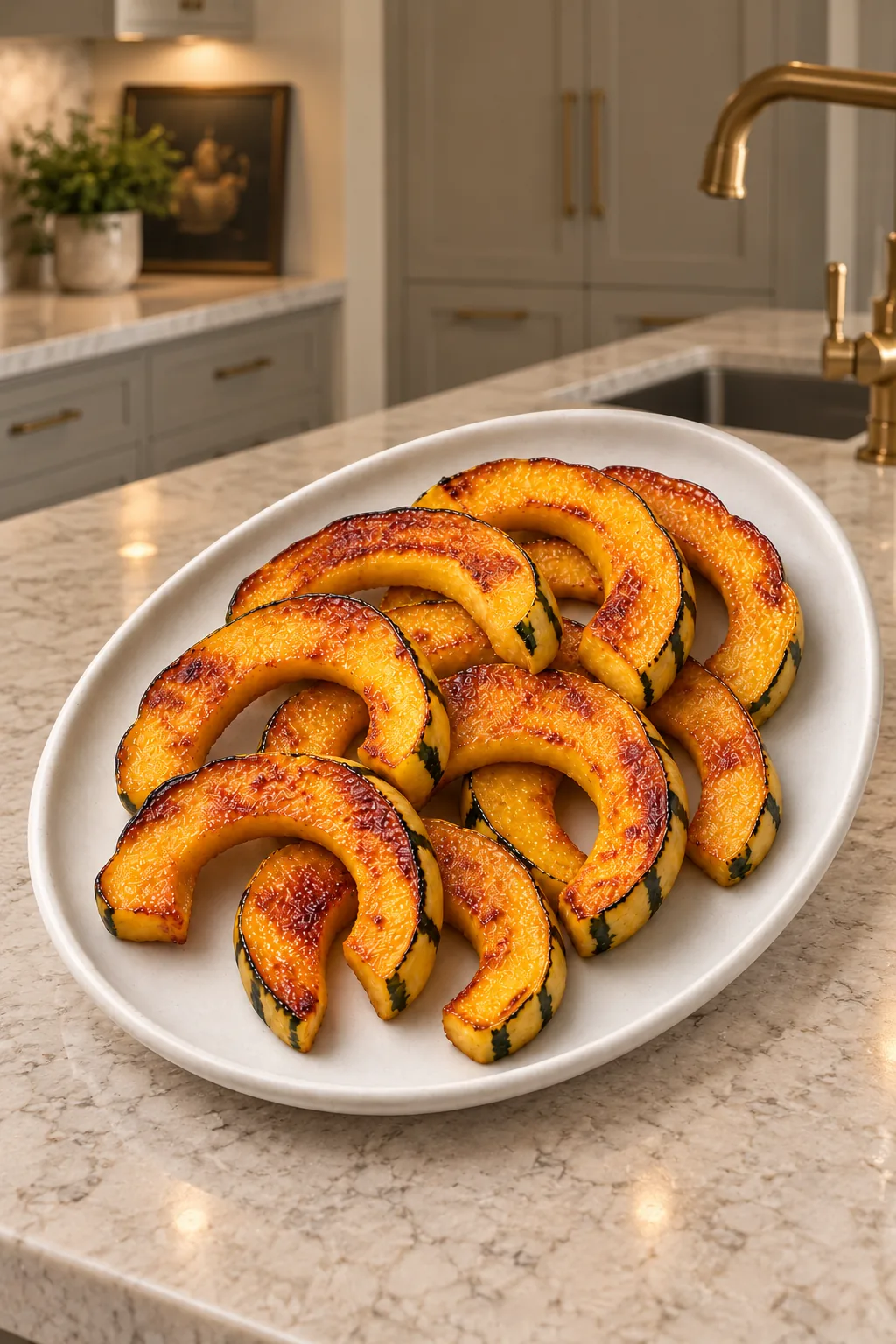 Caramelized Roasted Delicata Squash Slices for Full GAPS