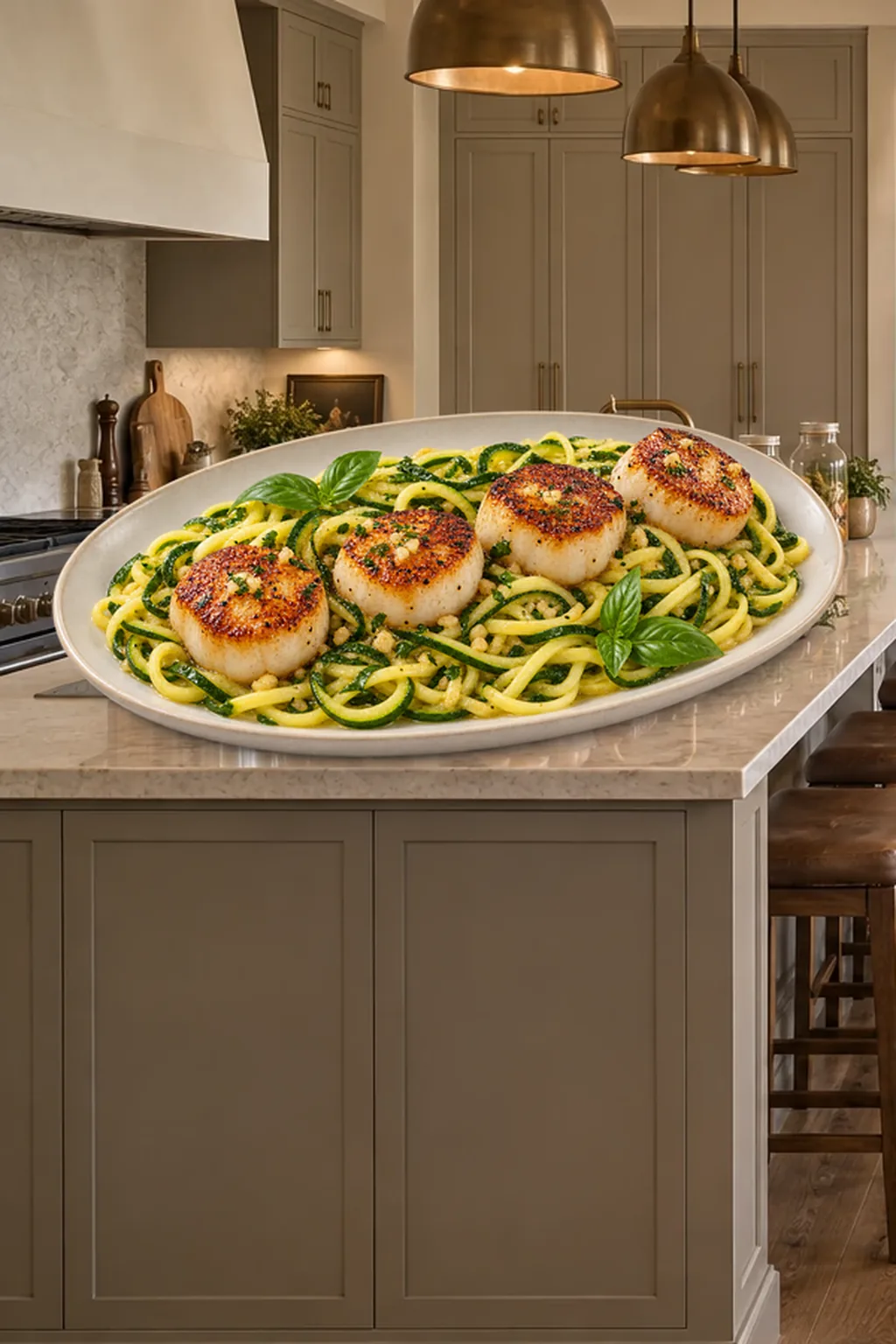 Scallop Scampi With Zucchini Noodles for Full GAPS