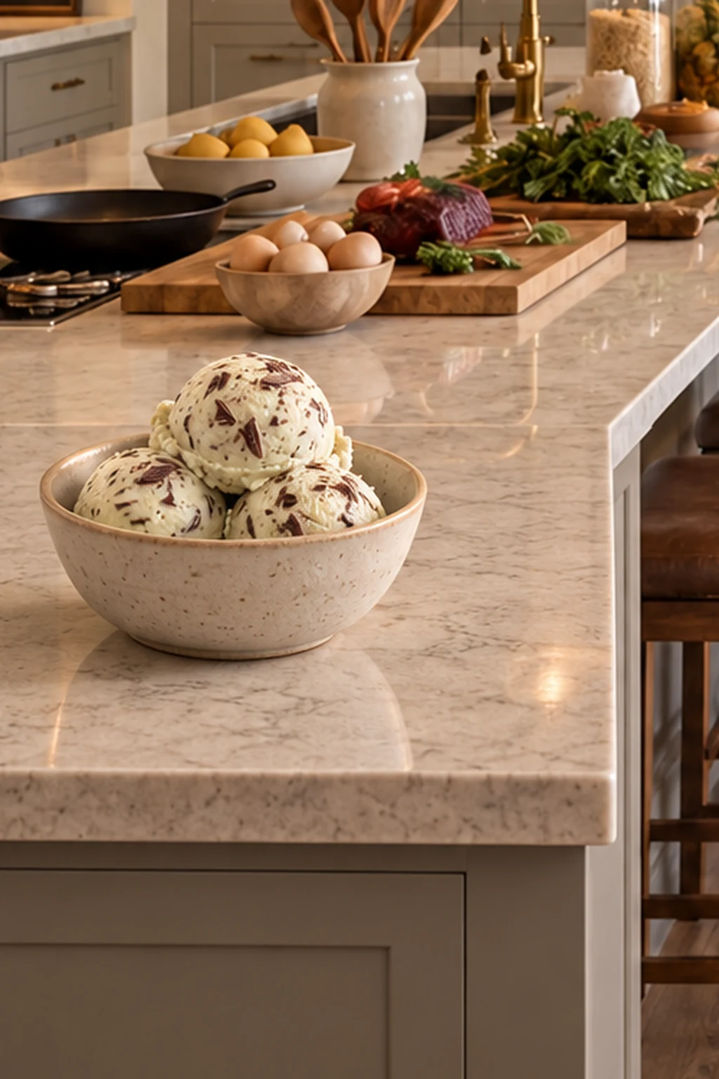 Sour Cream Mint Chocolate Chip Ice Cream for Full GAPS