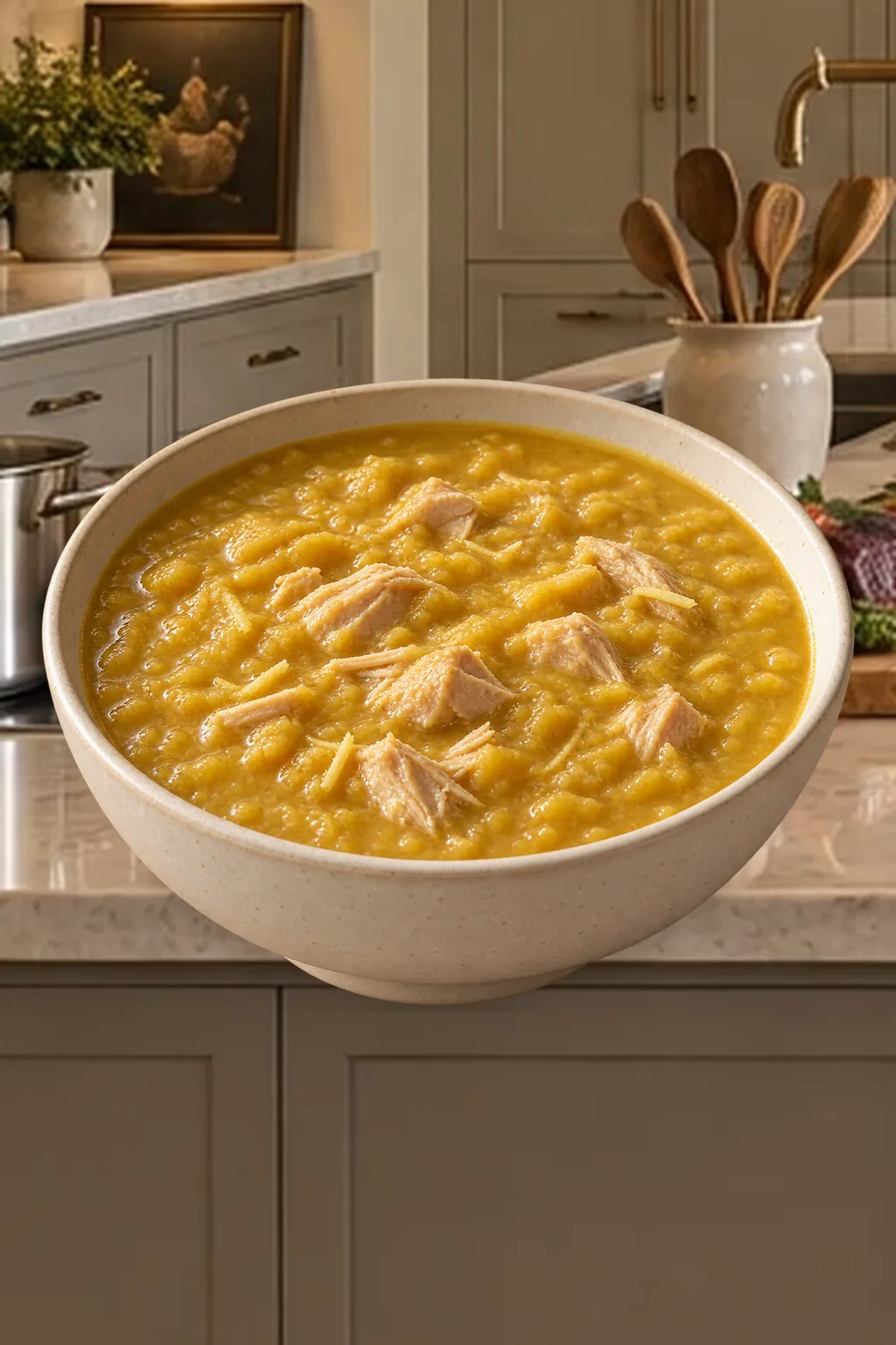Split Pea Soup With Chicken and Ginger for Full GAPS