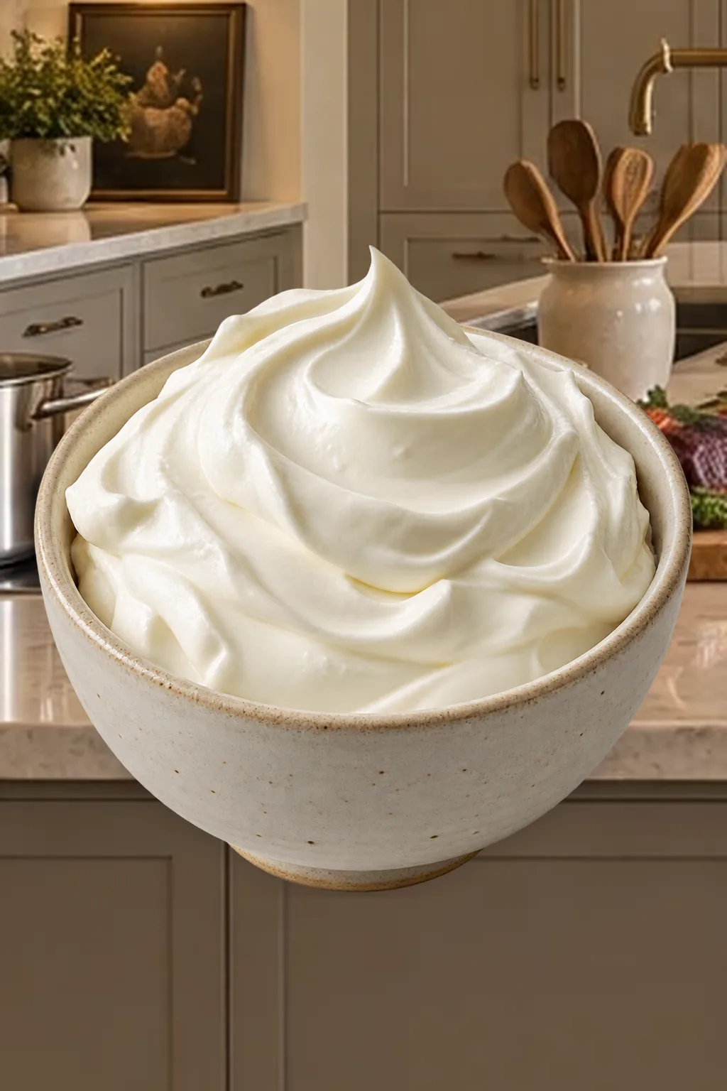 Stabilized Sour Cream Topping With Honey for Full GAPS