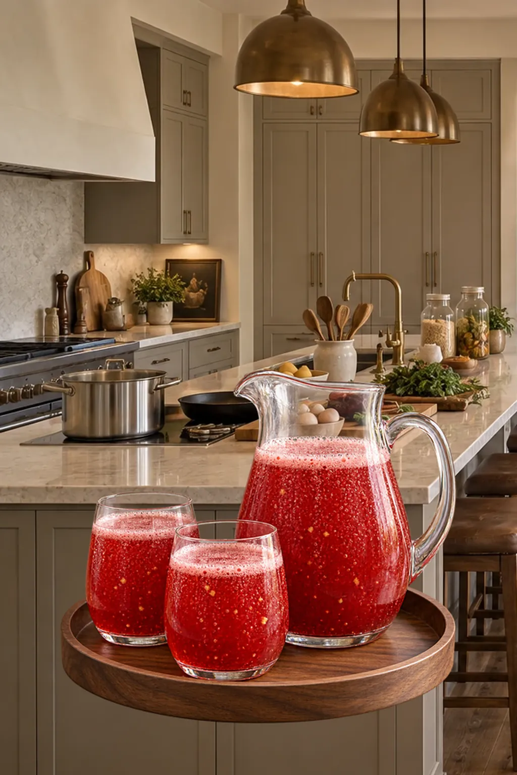 Strawberry Pomegranate Mocktail for Full GAPS