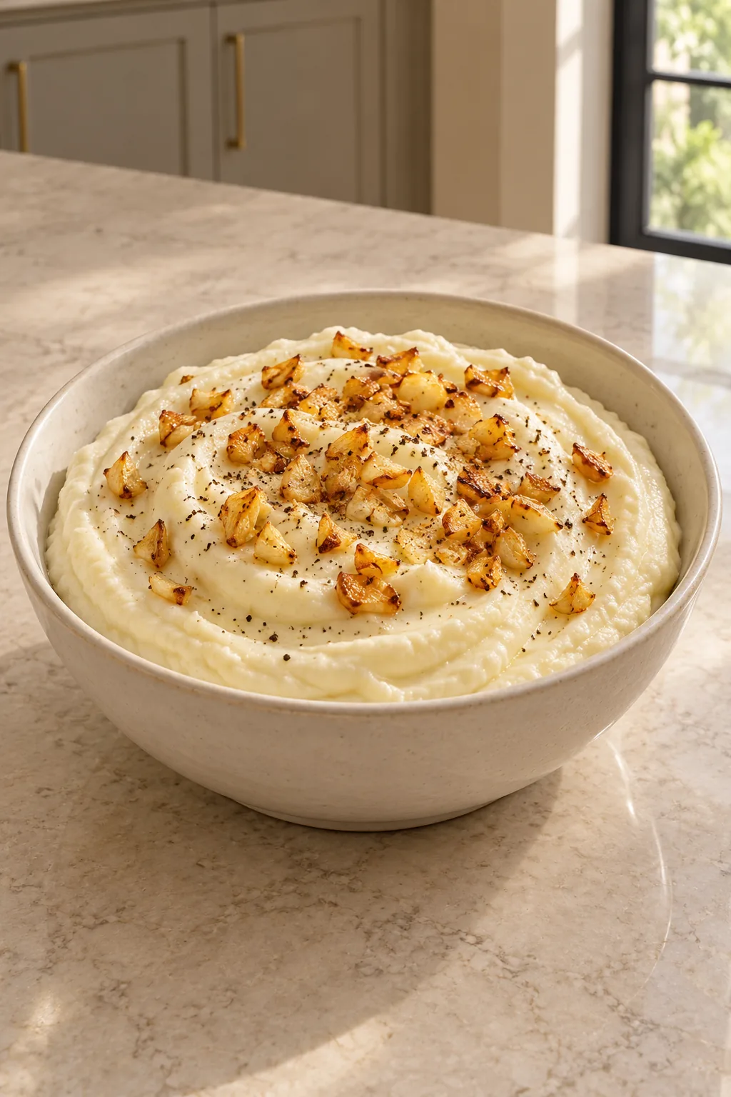 Toasted Garlic Cauliflower Whip for Full GAPS