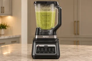 Zucchini ginger bisque blended smooth in Ebonie's Ninja BN801