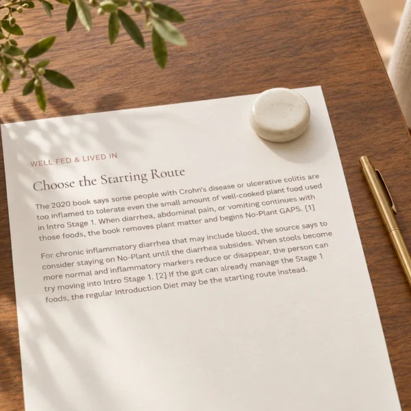 The actual Choose the Starting Route article excerpt printed on cream paper with a resting brass pen.