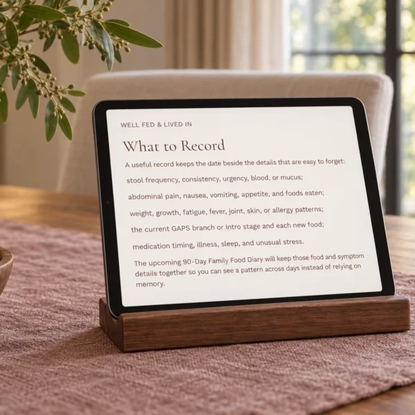 A supported tablet displaying the actual What to Record article section.