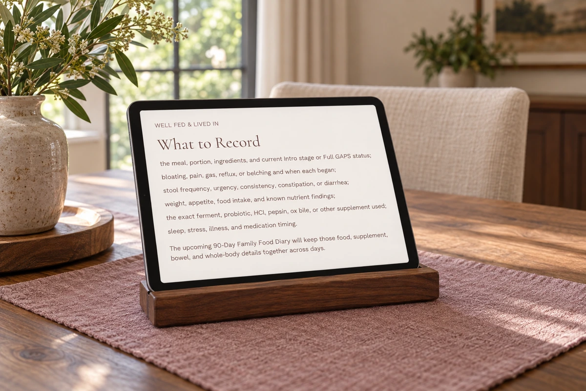 A supported tablet displaying the actual What to Record article section.