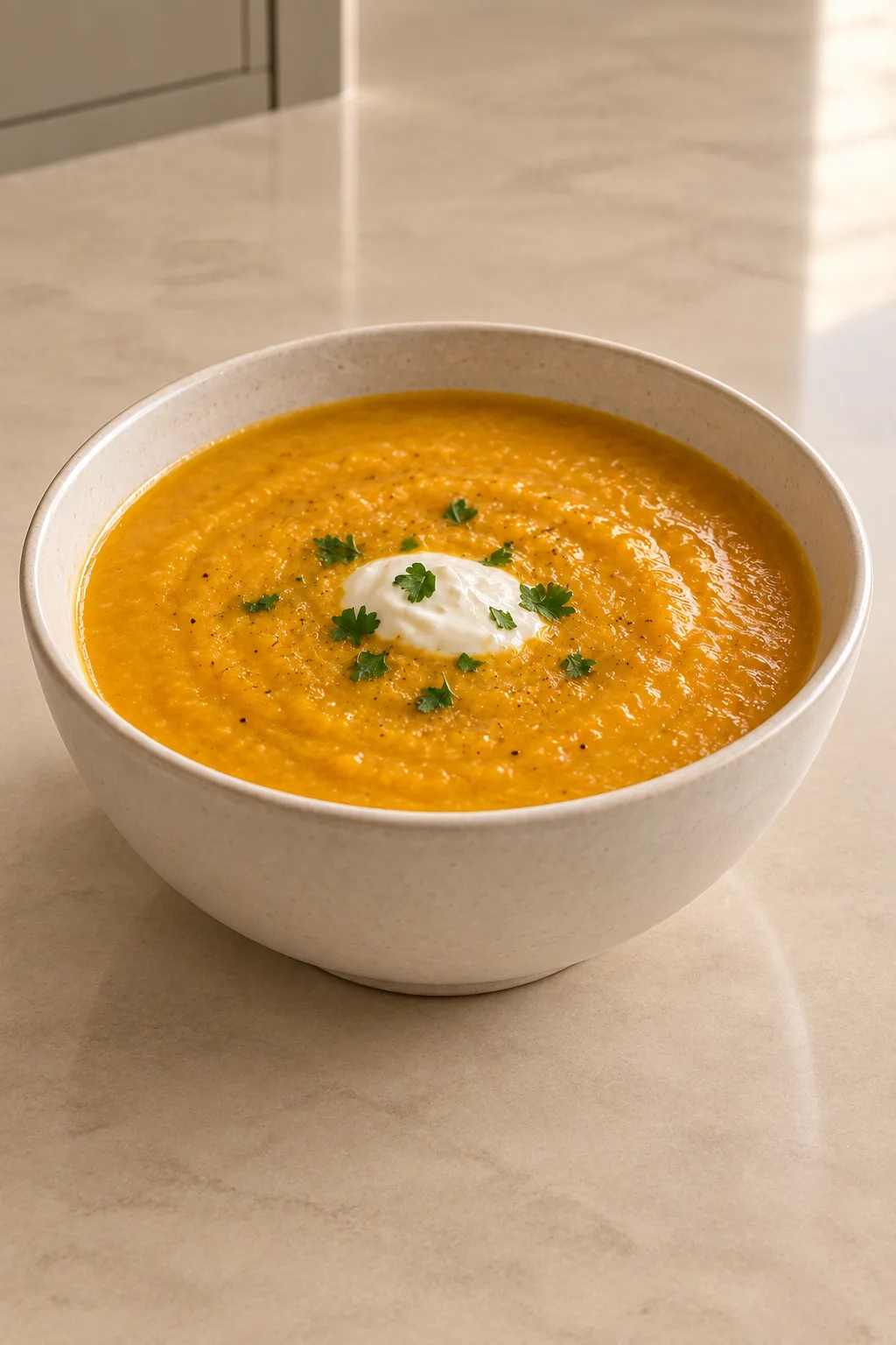 Pumpkin Ginger Soup With Chicken Meat Stock for Full GAPS
