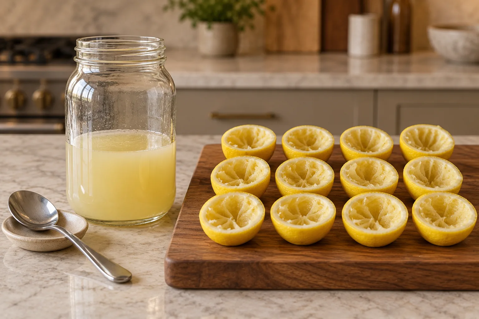 Salted lemon concentrate for Full GAPS after stirring until no salt crystals remain