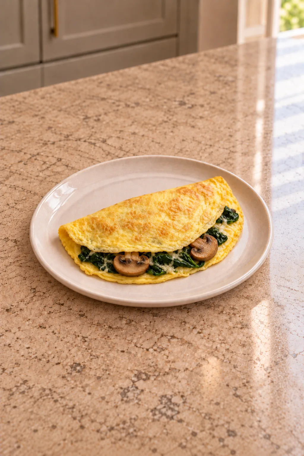 Spinach Mushroom Parmesan Omelette for Full GAPS